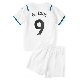 Fußballtrikots Manchester City Gabriel Jesus 9 Kinder 2021-2022 Kurzarm Auswärts-trikot kaufen 